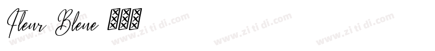 Fleur Bleue字体转换
